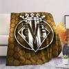 Villarreal CF logo FlAannel Blanket, High quality Comfortable for All Seasons, Home Decor, Warmth and Comfort