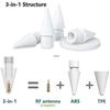 Double Layered Soft Hard Stylus Touch Pen Tips 2B HB Rubber Replacement Nibs Silicone Stylus Tip for Ipad Apple Pencil 1st 2nd