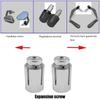 2set 13-19mm Motorcycle Expansion Screw Handguard Handlebar End Plugs Screw Universal Handle Bar Expand Screws Accessories