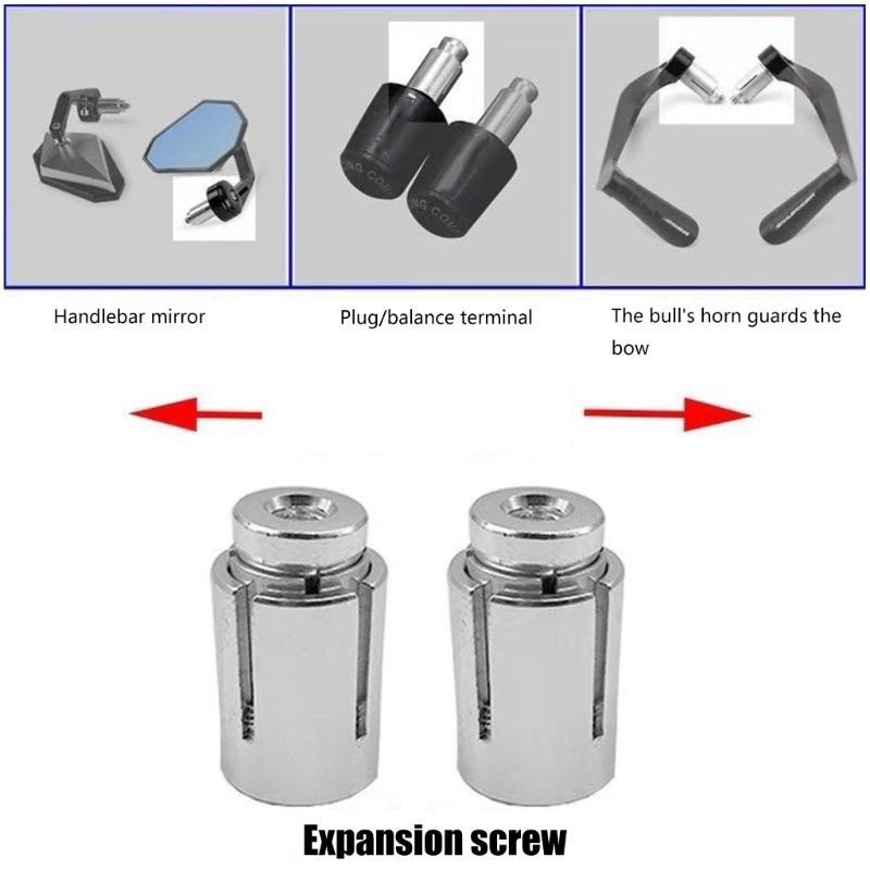 2set 13-19mm Motorcycle Expansion Screw Handguard Handlebar End Plugs Screw Universal Handle Bar Expand Screws Accessories