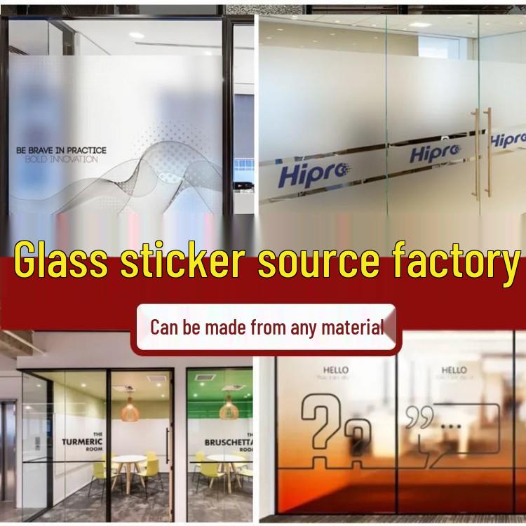 UV Color Glass & Window Static Cling Sticker - Transparent White for Mall Decoration
