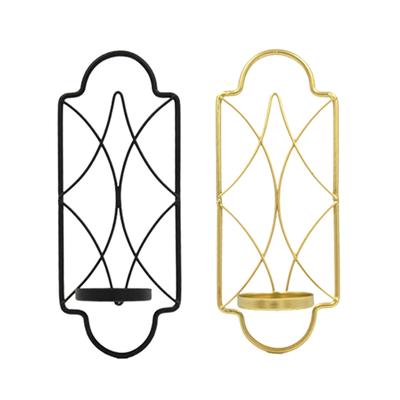 Metal Wall Hanging Sconce Candle Holder Decorative 9x22cm Candlesticks Holder Tealight Holder for Wedding Events Durable