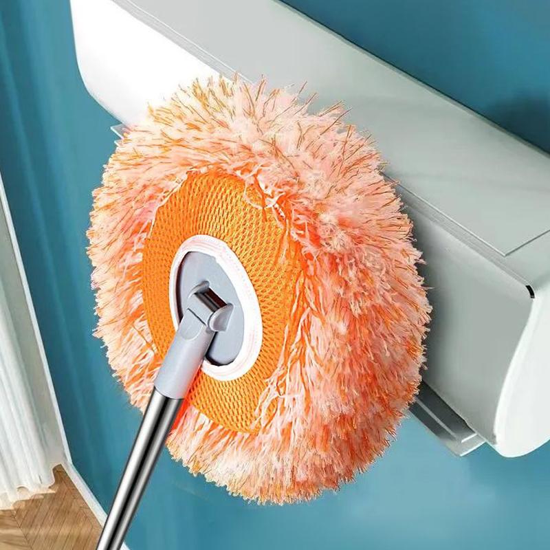Decken Staubentfernungsmopp, Flexibler rotierender Bodenwischer, Wandwischer, Nass- und Trockenwischer, Bodenfliesen, Glasfenster, Auto-Reinigungswischer
