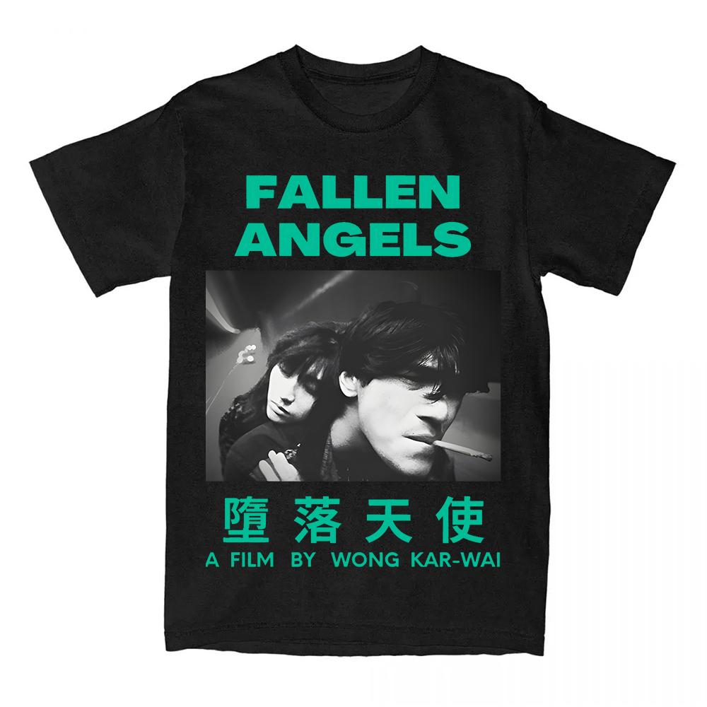 Fallen Angels Retro Fashion Graphic Printing T-shirt Comfortable High Quality Round Neck Casual Funny T-shirt Men/women Tees Band T-shirt Summer Tops S разноцветный