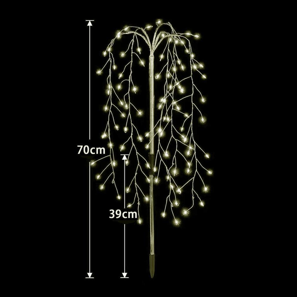 Artificial Tree with Lights Solar Garden Lawn Outdoor 8 Modes LED Pathway