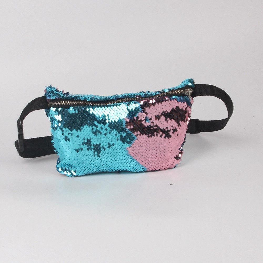 Stylish Mermaid Two-tone Sequin Women's Bag With Unique Storage For Essentials