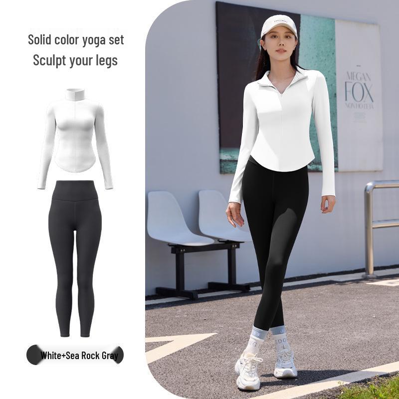Women's Quick-Dry Yoga Suit: Lightweight, Stylish Activewear for Spring & Autumn Outdoor Fitness and Running
