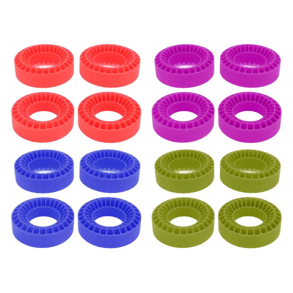 4PCS RC Inserts Fit for 1.0 Inch Tires Silicone RC Wheel Insert for 1/10 RC Crawler Car Accessories