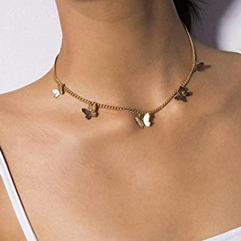 

Elegant Butterfly Star Tassel Necklace - Women s Luxury Clavicle Chain Choker