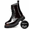 Stivaletti Chelsea Trendy da Uomo High-Top in Vera Pelle - Leggeri Stile Martin con Suola Spessa e Zip Laterale per Autunno/Inverno