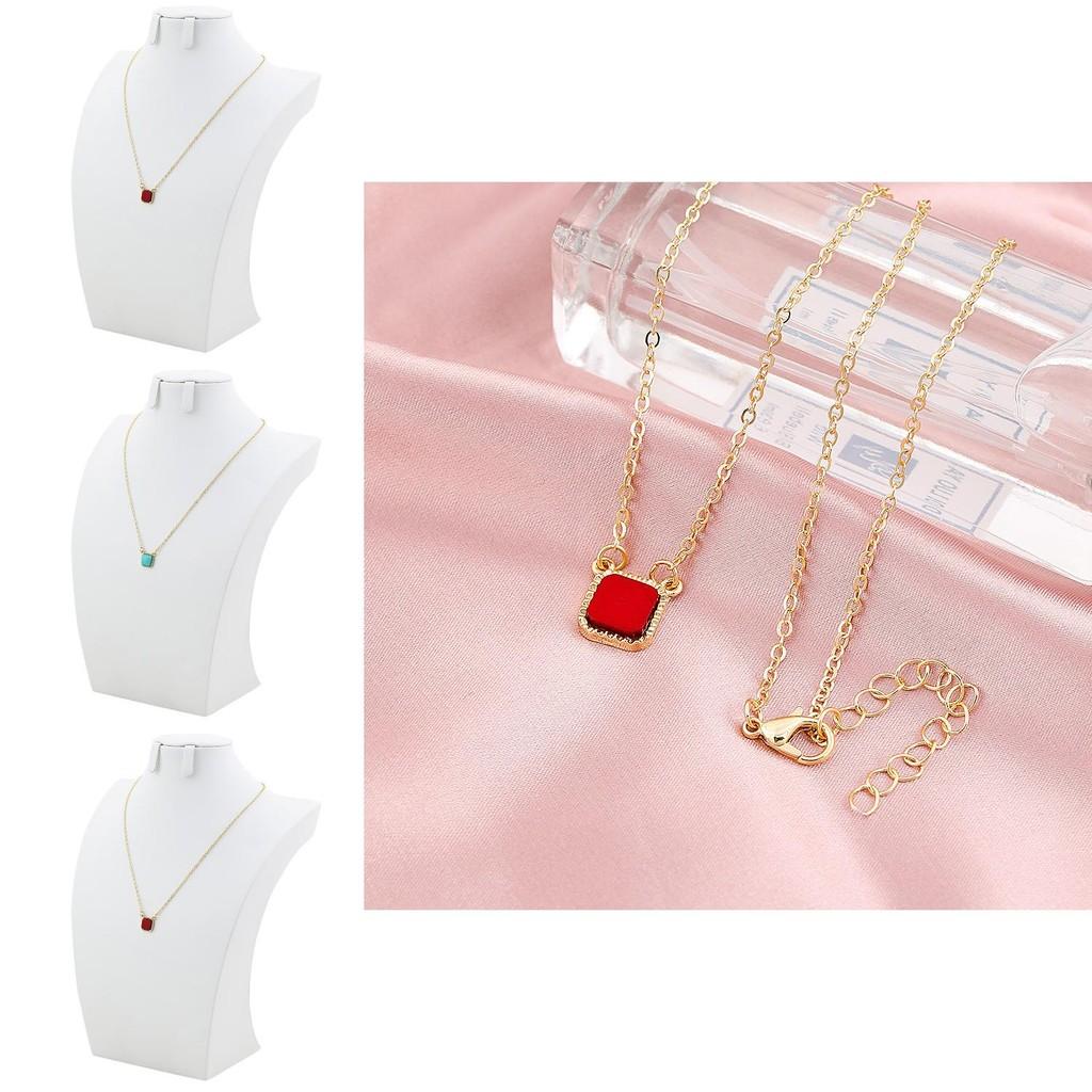 Minimalist Square Chic Pendant Necklace For Women Versatile Jewelry Fashion