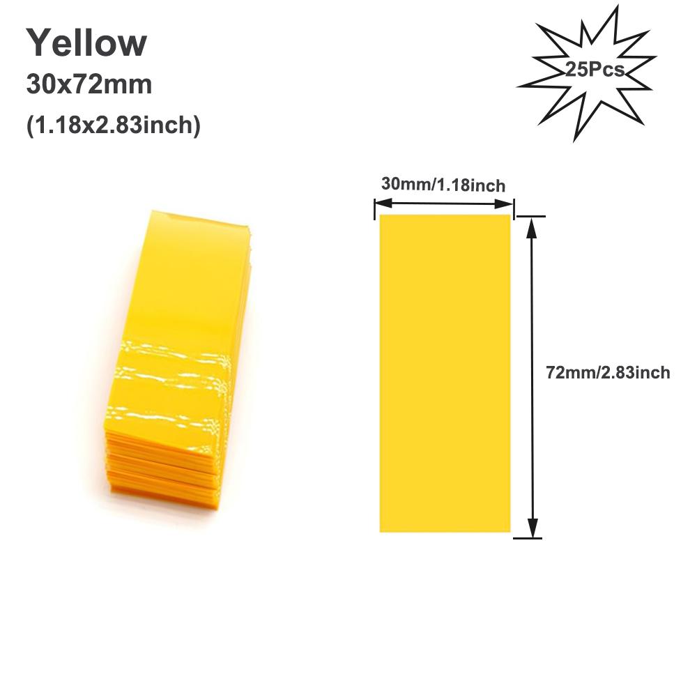 25-100PCS 18650 Battery Wrap PVC Heat Shrink Tubing Pre-cut Precut ZP