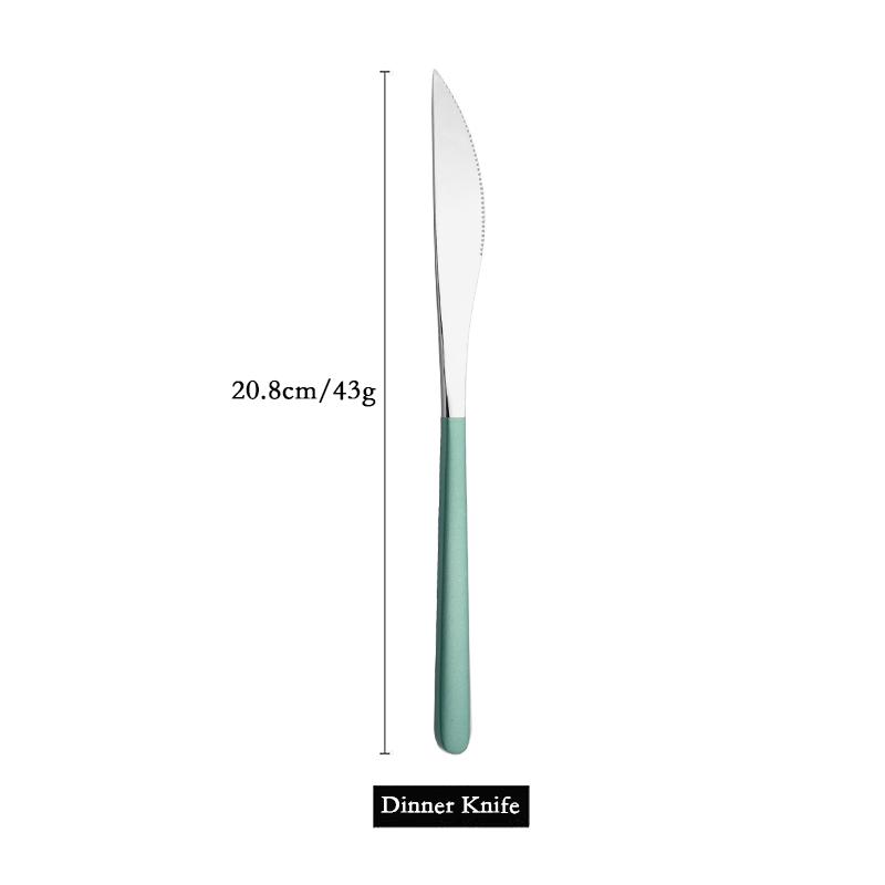 304 Stainless Steel Dinner Knife Cutlery Set 1Pcs Sharp Steak Knife Western Gold Knife Restaurant Table Knife Dinnerware Set