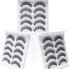 Yousheng 5 Pairs False Eyelashes All-match Natural Long 3D Mink Lashes Curling Fake Eye Lashes Makeup Tool for Party