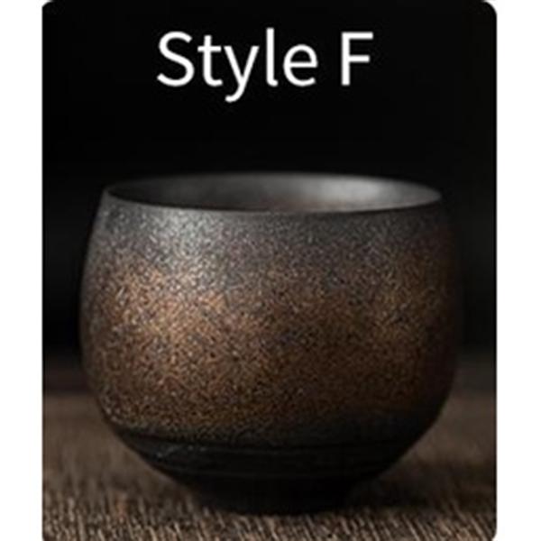 80ml Ceramic Tea Cup Japanese Style Ancient Style Kung Fu Tea Set