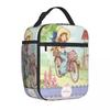 Sarah Kay Girl Country Life Cartoon Thermal Insulated Lunch Bag School Reusable Bento Box Cooler Thermal Food Box