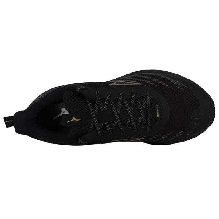 Mizuno Wave Rider GORE-TEX 2 2E Wide Black Gold Men Sneakers J1GC248001