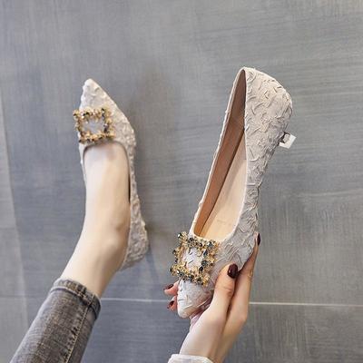 Strass polyvalents 3cm 5cm talons hauts stiletto pour femmes nouvelles chaussures pointues professionnelles petites chaussures simples chaussures de travail à talon moyen