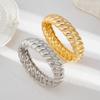 Thick Retro Spring Bracelet Metal Women's Hand Bracelet Creative Thread Texture Bangle  Couple