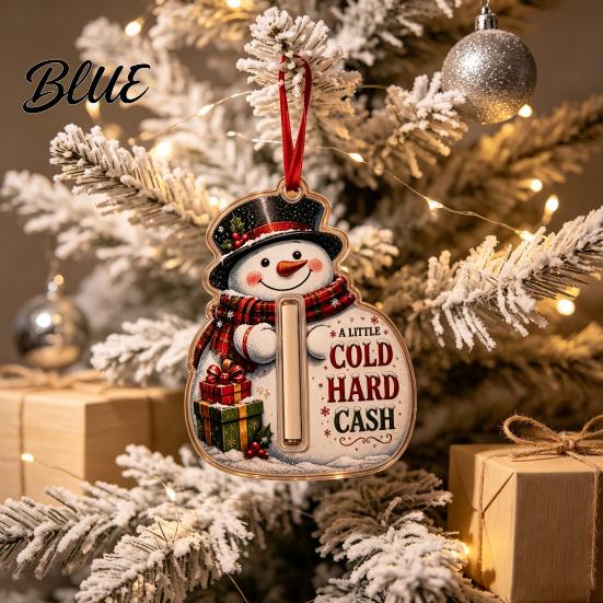 Weihnachtsbaum Hängedekoration Geldhalter Schmuckstück Acryl Strumpf Bargeldgeschenk Festlich für Baum Anhänger mit Überraschungsschlitz Feiertags Andenken