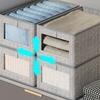 Foldable and Visible Pants Clothing Storage Artifact Clothing and Pants Storage Box Drawer Type Organizing Box