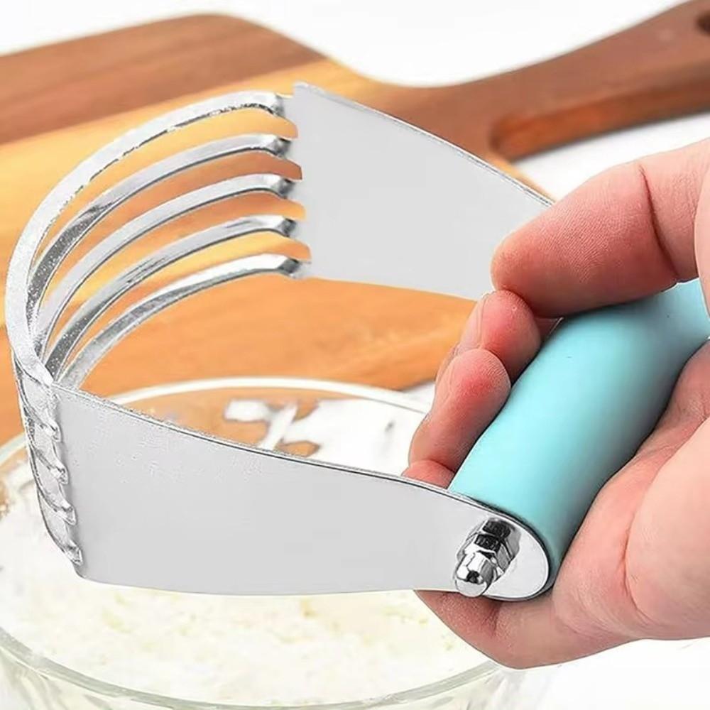 Ergonomic Handle Pastry Cutter Stainless Steel Dough Masher Dough Mixer  Culinary Baking