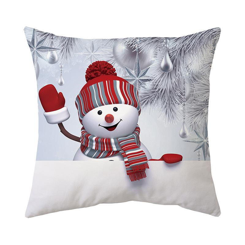 Christmas Atmosphere Home Pillow Cushion Cover Holiday Gift Nap Sofa Car Gift Pillow