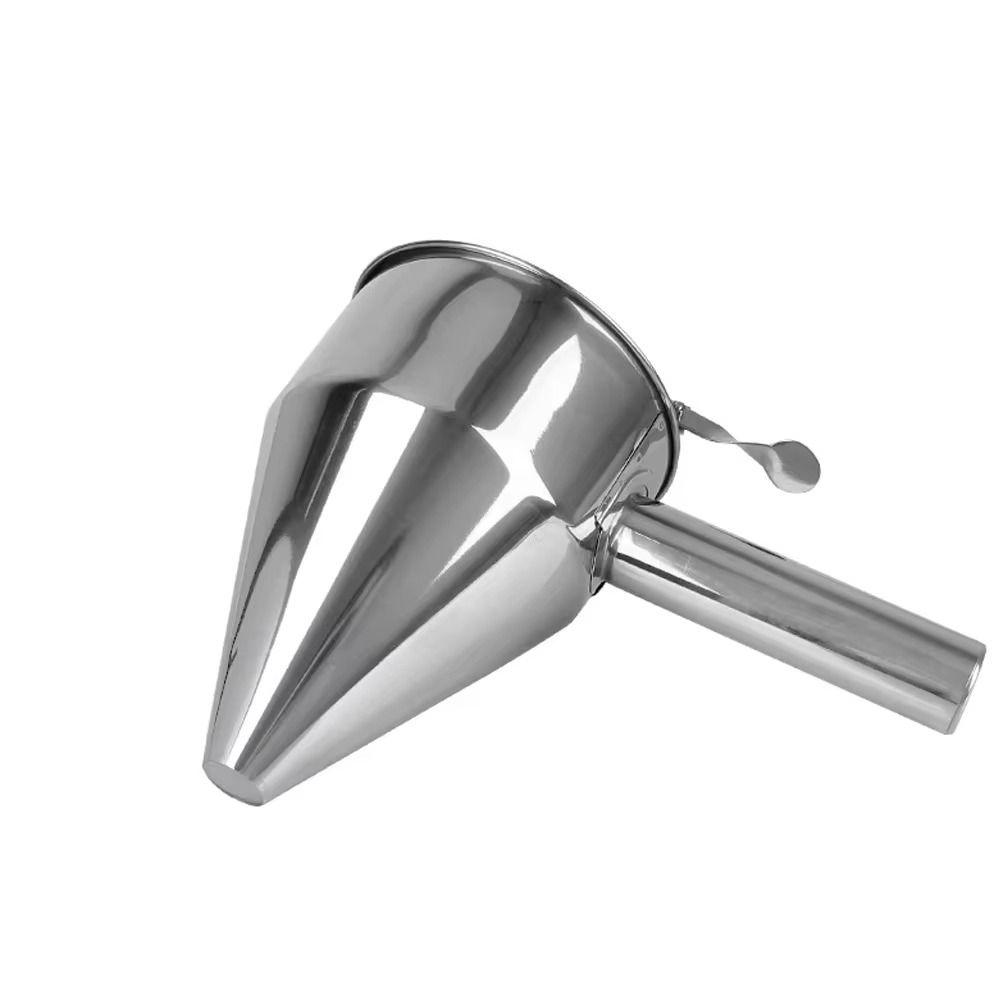 600/1200ML Liquid Funnel Dispenser Stainless Steel with Handle Octopus Ball Tool Bracket Heat-Resistance Batter Liquid Dispenser