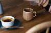 RIVERET Cafe Au Lait Mug and Spoon Set, Bamboo, Dishwasher Safe, White, RV-205WS (Brown)