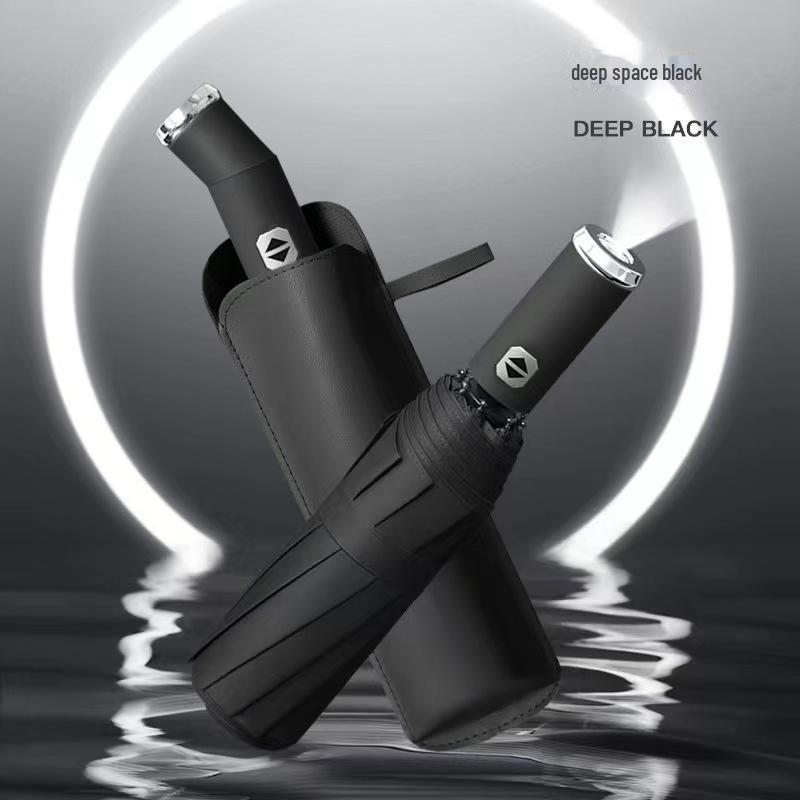 Parapluie pliant automatique pour femme avec protection UV et logo