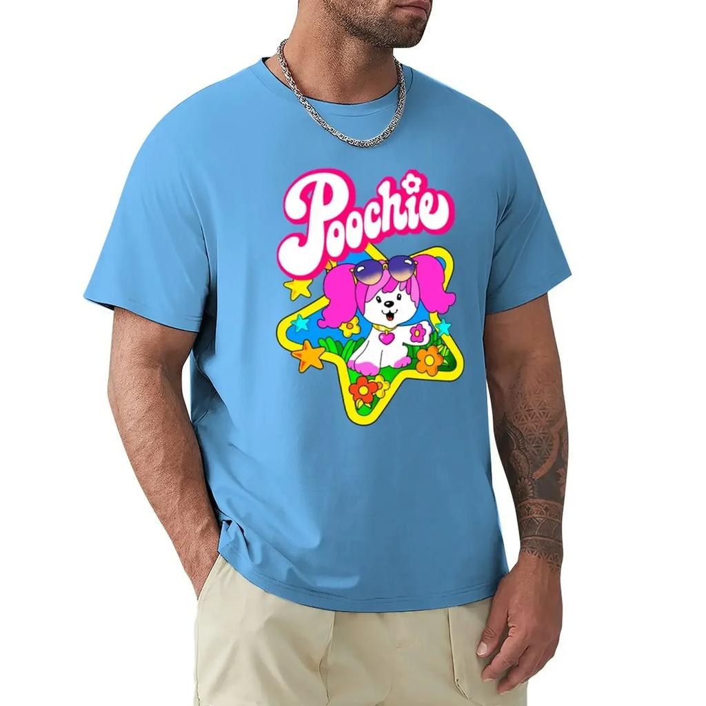 men animal prinfor boys Short sleeve tee cute tops men clothings Poochie T-Shirt plus sizes funnys new edition men clothing