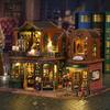 Wooden Doll House Mini Doll DIY Assembly Building Model Production Of Small Room Toys Home With Lights Dollhouse Christmas Gift