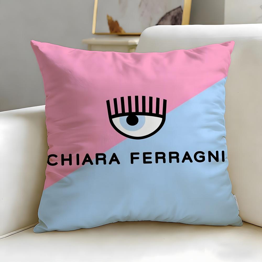 

popular fashion brand Chiara Ferragni Cushion Cover Soft EasyWash Pillow Case Versatile for Couch Bed Travel and Office 30X30cm