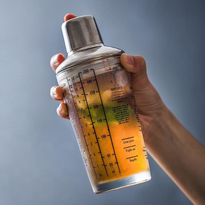 Transparent Glass Cocktail Shaker Set