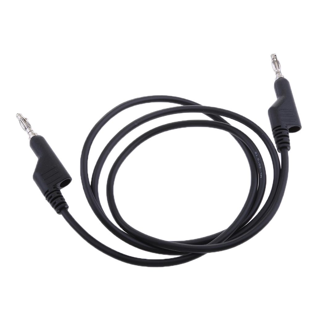 5Pieces Banana to Lead , 4mm Stackable Plug Silicone Test Cable for Multimeter,