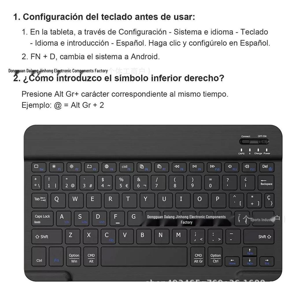 Lenovo Xiaoxin Pad 11 Case with Pen Slot & Bluetooth Keyboard for M11, Spanish.