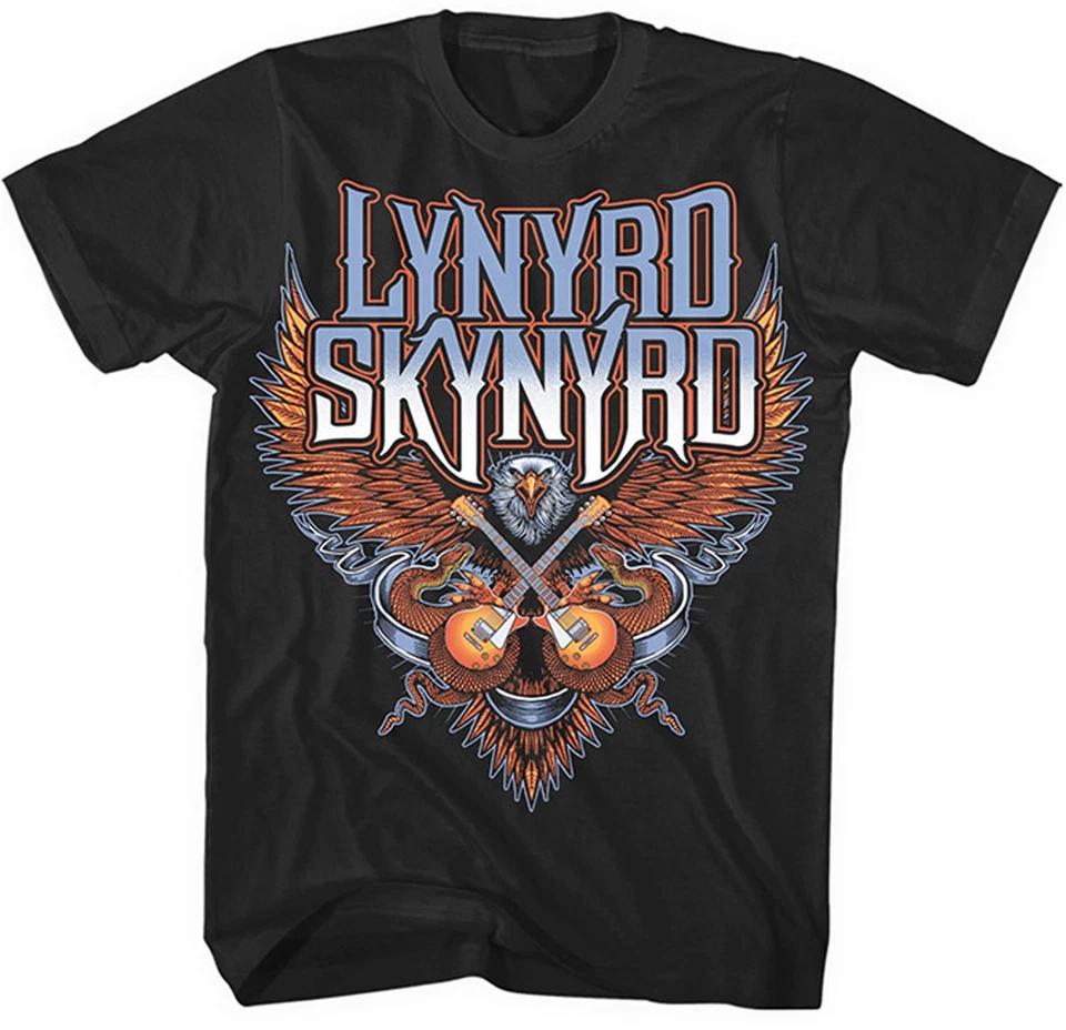 

Lynyrd Skynyrd Guitars Eagle Logo Rock Официальная футболка мужская унисекс XL
