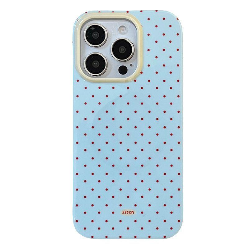 

Korean Ins Fun Cute 3D Tomato Simple Wave Point Creative Phone Case For iPhone 17 AIR 16 15 14 13 12 11 Pro Max Plus Y2K Cover iPhone Air