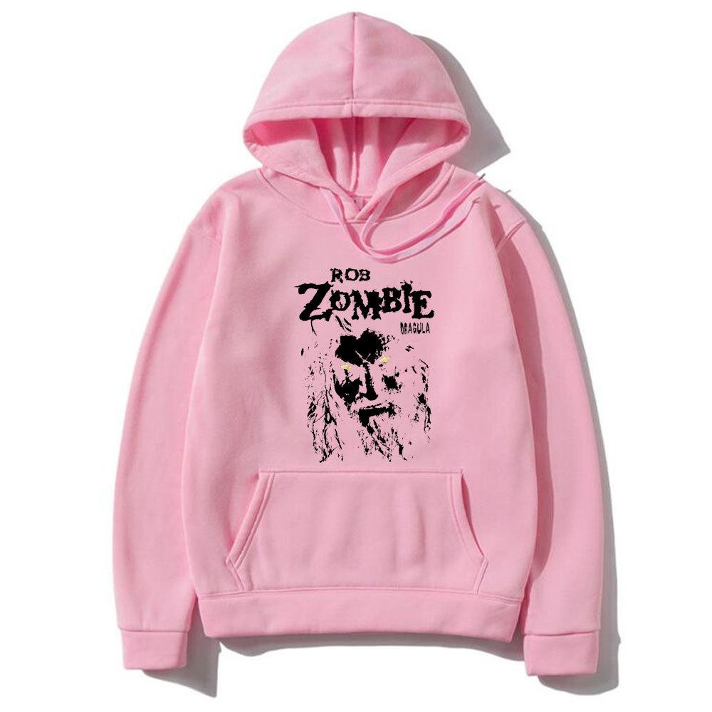 Rob Zombie Hellbilly Deluxe Dragula Retro Print Men Plus-size Hoodie Casual Street Horror Harajuku Y2K Long-sleeve Sweatshirt