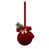 Christmas Flocked Bell Christmas Tree Ornamental Pendant