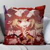 Touhou Project Flandre Scarlet Anime Pillow Case Fashion Square Pillowcase Bedroom Sofa Room Ins Decoration Leisure