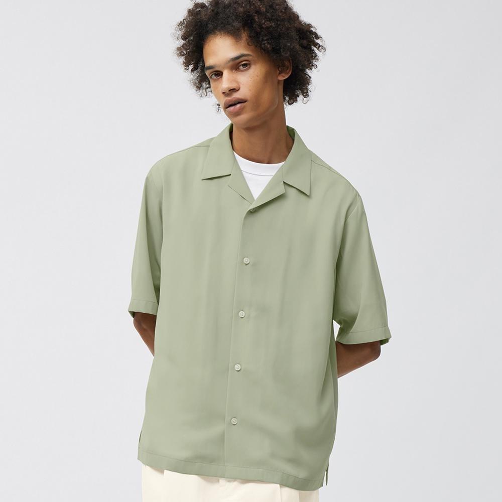 

Рубашка GU by Uniqlo с открытым воротником, рукав 5 минут