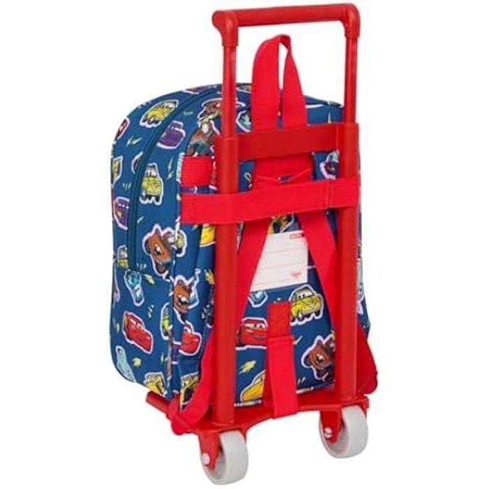 Sac à dos - SAFTA - CARS RACING - Chariot inclus - Confortable - Pour enfants de maternelle