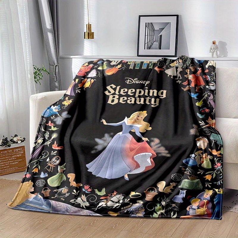1pc, Disney's Sleeping Beauty Home Decor: Cozy Flannel Blanket Perfect Gift for Bedroom, Living Room, Travel, Camping, Car