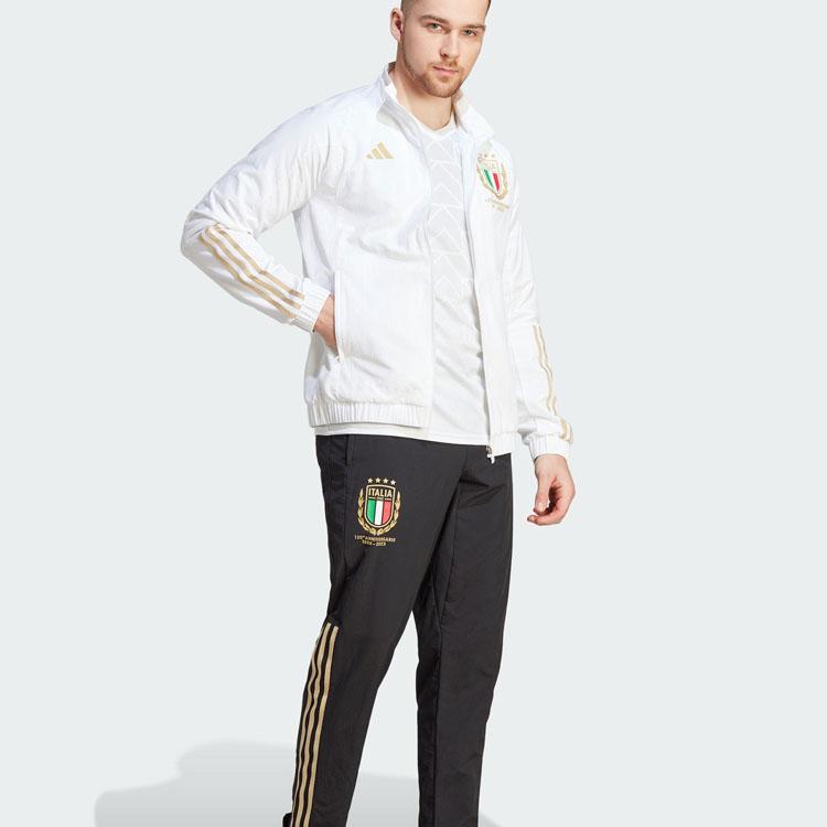 Adidas Italy 125th Anniversary Track Top White Men Streetwear HY5437