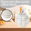 1Pcs Desktop Creative Minimalist Pen Holder Down Jacket Pencil Case Storage Bucket Safe Material Atmosphere Cute