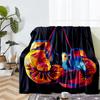 Boxing Theme Printed Blanket - Perfect for Couch, Bed, Travel & Outdoor Use | Machine Washable, Cozy & Durable.