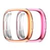 Soft Bumper Full Protective Cover Screen Protector Case TPU Plated For Fitbit Versa 4/Sense 2