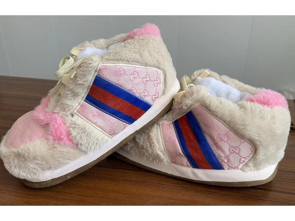 Unisex Plüschfell Winter Hausschuhe mit lustigem Kokosnuss-Design