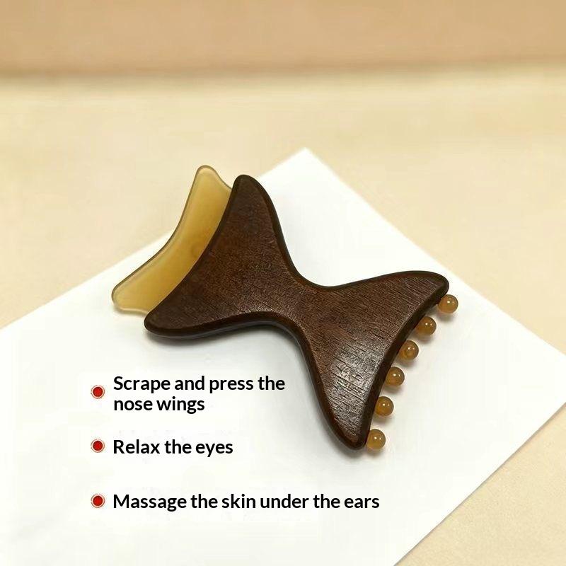 Sandalwood Facial Massage Tools Scraping Board Acupoint Neck Face Massager Facial Lifting Wrinkle Remover Beauty Skin Care Tools